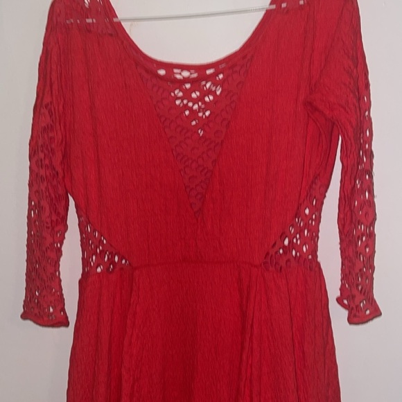 🌹FREE PEOPLE RED DRESS - Picture 3 of 7